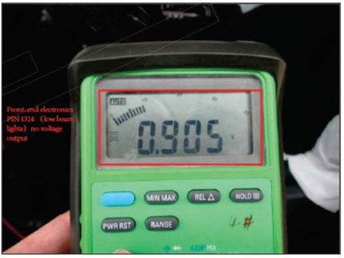 保時(shí)捷Macan儀表盤燈光報(bào)警 右前近光燈故障排查與電壓測(cè)量指南